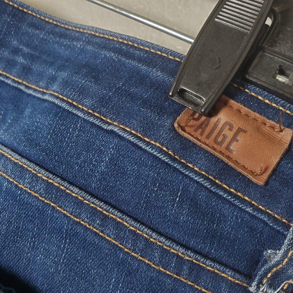 PAIGE Jimmy Jimmy Skinny‎ Jeans Blue Stretch Denim Women's Size 32 WA655 209493 - Picture 7 of 14
